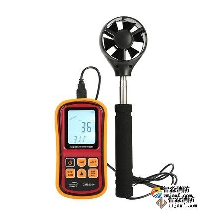 数字风速计量程：0ｍ/ｓ～45ｍ/ｓ；精度：±3％